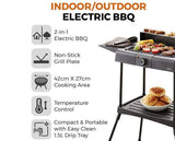 Tower Standing Electric BBQ Grill Black
