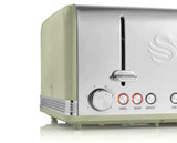Swan Retro 4 Slice Toaster Green