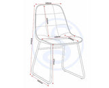 LUKAS DINING CHAIR (X2 PER BOX) - SAPPHIRE BLUE VELVET