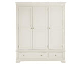 BORDEAUX 3 DOOR WARDROBE - IVORY