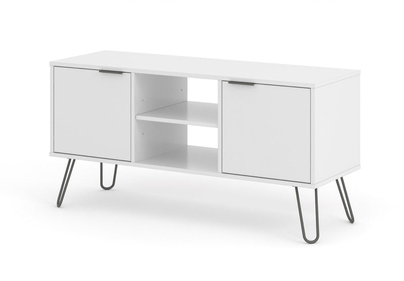 Austin White 2 Door Flat Screen TV Unit