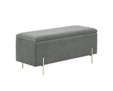 Melta Ottoman Storage Bench- Grey