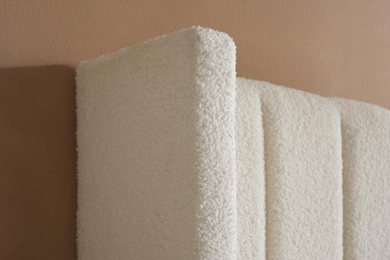 Maisey Ottoman Bed White Boucle - Double