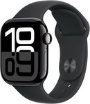 Apple Watch Series 10 GPS 42mm Jet Black Aluminium Case with Black Sport Band - M/L