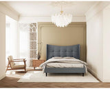 VERONA 5' BED - GREY FABRIC