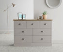 Kinsley 4+3 Drawer Chest- Grey