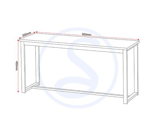 LINCOLN 1+2 DINING BENCH SET - STONE EFFECT/BLACK