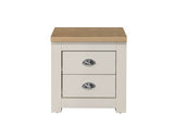 Harper 2 Drawer Bedside-Cream