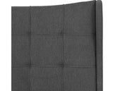 VERONA 4'6" OTTOMAN BED - GREY FABRIC