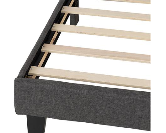 ARRAN 4'6" BED - GREY FABRIC