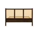 Croxley Rattan Bed Walnut - King