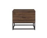 Hermione 2 Drawer Bedside - Walnut