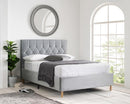 Loxley Small Double Bed - Grey