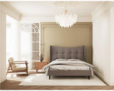 VERONA 4'6" BED - BROWN FABRIC