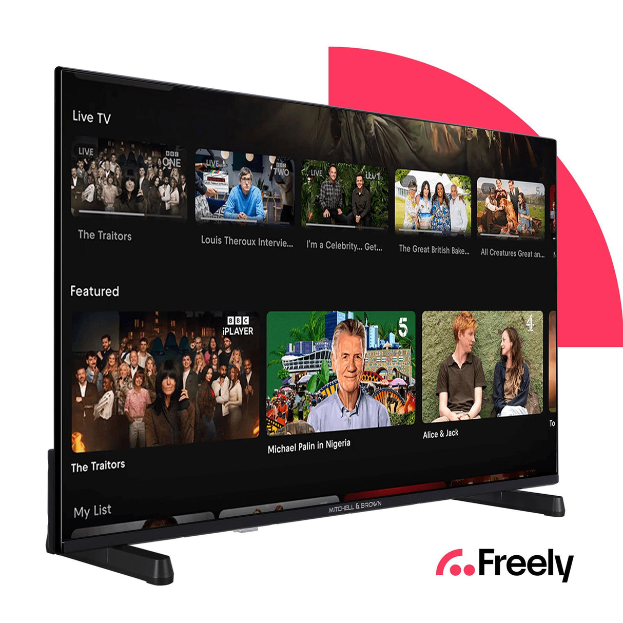 Mitchell & Brown 43" UHD Smart Tivo-Freely TV