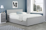 Stratus Small Double Ottoman Bed - Light grey