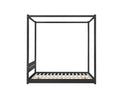 Daniel Four Poster King Bed - Black