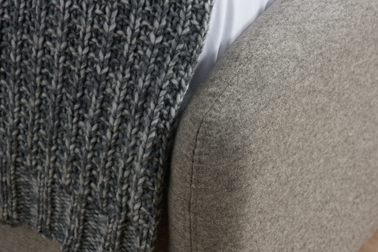 Quebec Double Bed - Grey