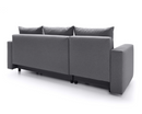 Otto Left Hand Facing Corner Sofa - Dark Grey