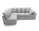 Poppy Left Hand Facing Corner Sofa - Light Grey