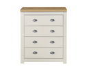 Harper 4 Drawer Chest-Cream