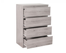 Jackson 4 Drawer Chest - Grey Oak