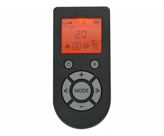 Hallie Inset Stove in Black with Remote