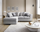 Chevelle Left Hand Facing Corner Sofa - Light Grey