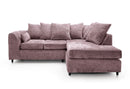 Heidi Right Hand Facing Corner Sofa - Pink