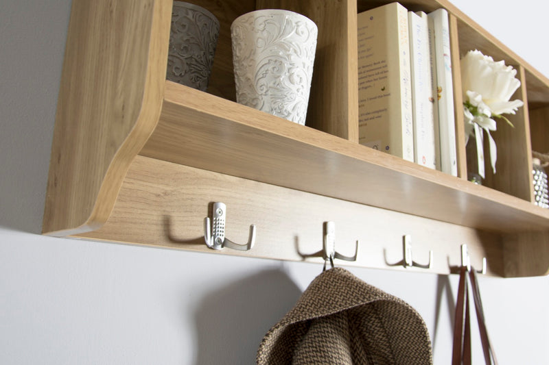 Kempton Wall Rack- Oak