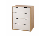 Atrix 3 Piece Bedroom Set 3+2 Drawer-White