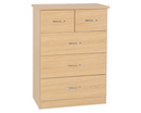Neptune 3+2 Drawer Chest - Sonoma Oak Effect