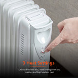 Warmlite 1500W Oil Filled Radiator White