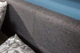 Small Double End Lift Ottoman Bed-Grey