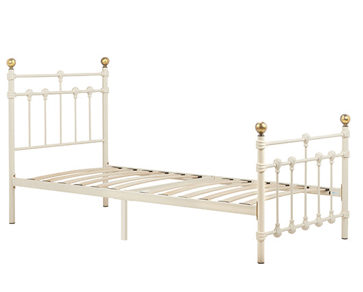 Athens Single Bed - Cream