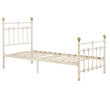 Athens Single Bed - Cream