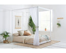 Daniel Four Poster King Bed - White