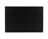 Marcus 6 Drawer Chest - Black