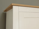 Lachlan 3 Door 2 Drawer Wardrobe- Cream