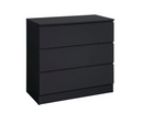 Oakley 3 Drawer Chest- Black
