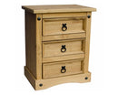 Corona Premium 3 Drawer Bedside Cabinet