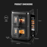 Swan 11L Duo Layer Air Fryer Black