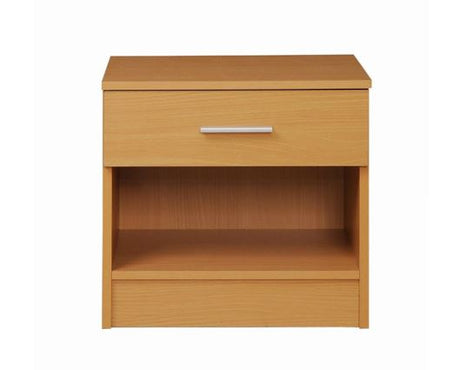 Original Nightstand with 1 Drawer-Beech