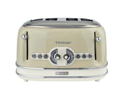 Ariete Retro Style 4 Slice Toaster -  Beige