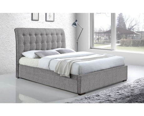 Hanson King Bed Frame-Light Grey