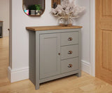 Lincoln 1 Door 3 Drawer Sideboard- Light Grey