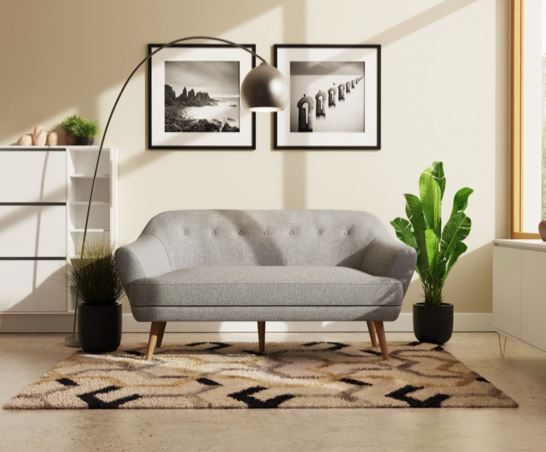 Sadie 3 Seater Sofa- Light Grey