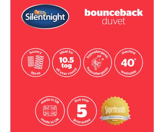 King - Silentnight Bounceback Duvet � 10.5 Tog