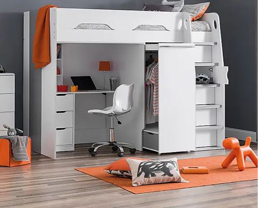Phoenix Highsleeper-White & Silver