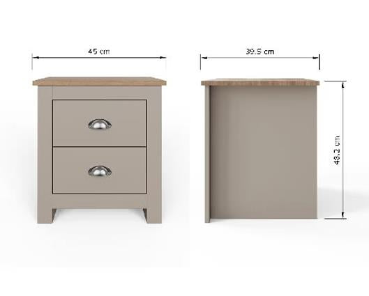Lachlan 2 Drawer Bedside